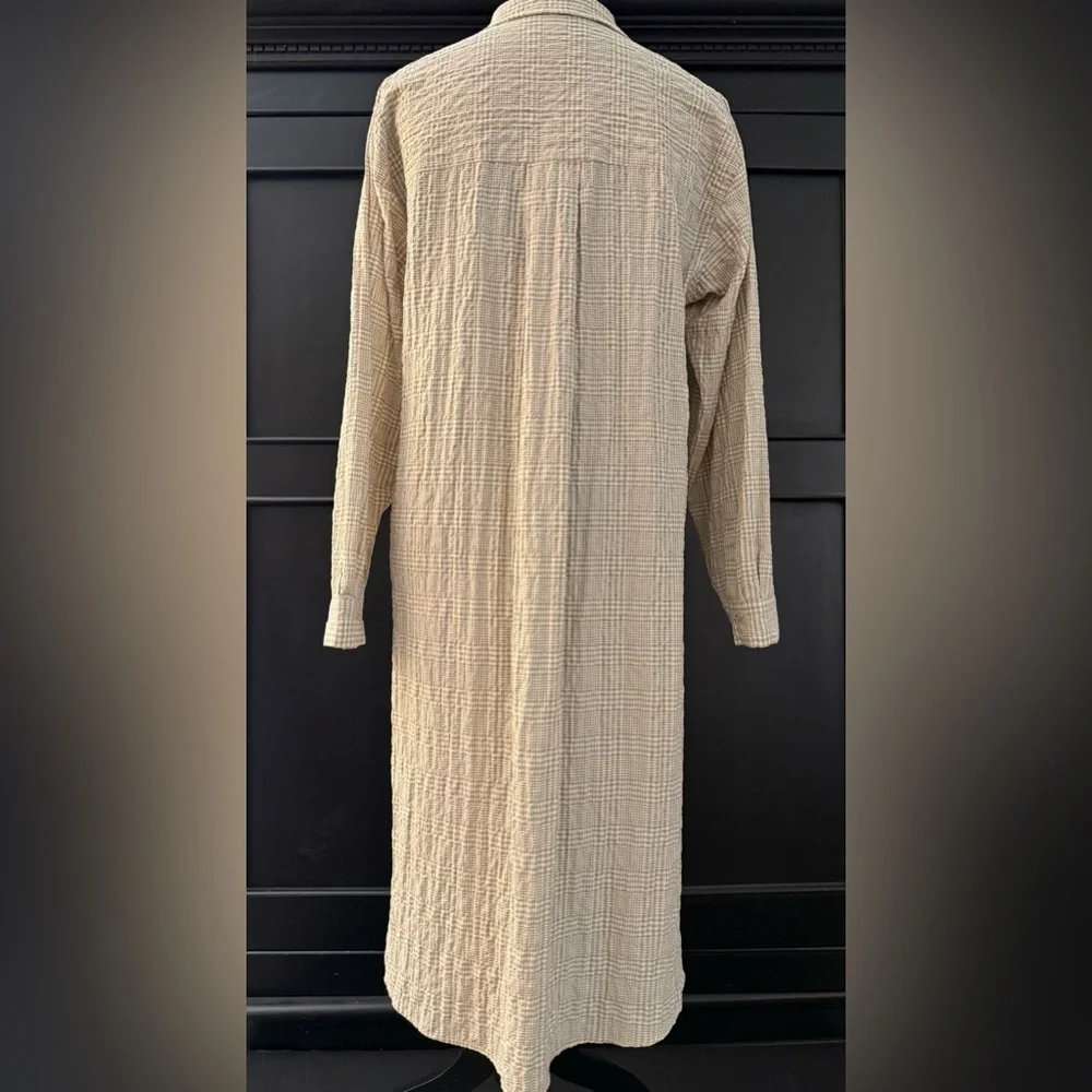 MAEVE Anthropologie Plaid Shirt Dress Medium - Picture 6 of 10